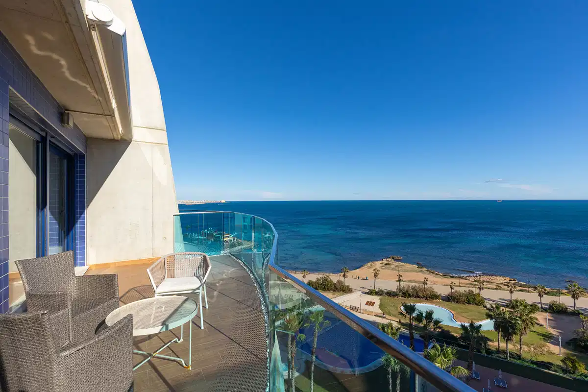 2-bedroom, 2-bathroom Luxury Penthouse with Panoramic Sea Views and Private Solarium in Sea Senses, Punta Prima