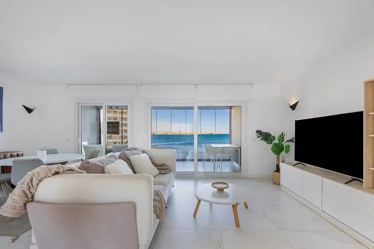 2-bedroom, 2-bathroom Spacious Seafront Apartment with Panoramic Views in Punta Prima