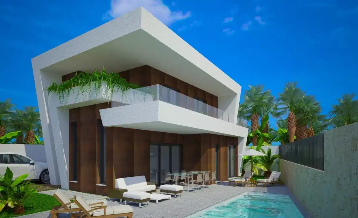 3-Bedroom, 4-Bathroom Modern Villa with Private Pool and Mediterranean Garden in Benijófar