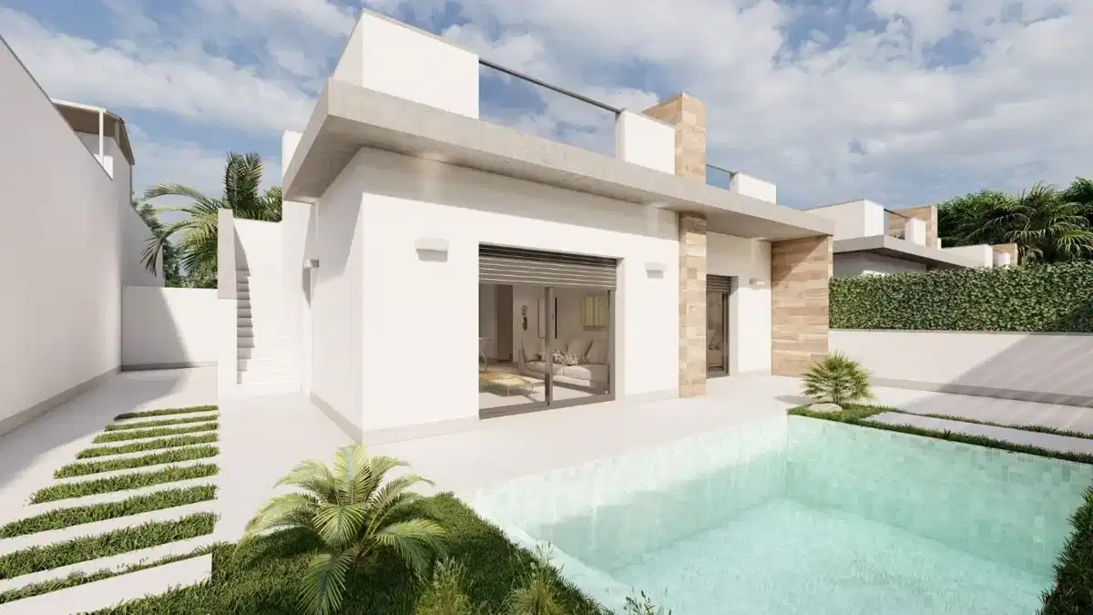 2-Bedroom, 2-Bathroom Semi-Detached Villas with Private Pool and Solarium in Roldán