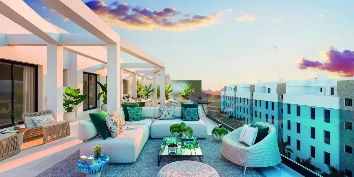 3-Bedroom, 3-Bathroom Penthouse with Spacious Terrace and Garage in Gated Complex
