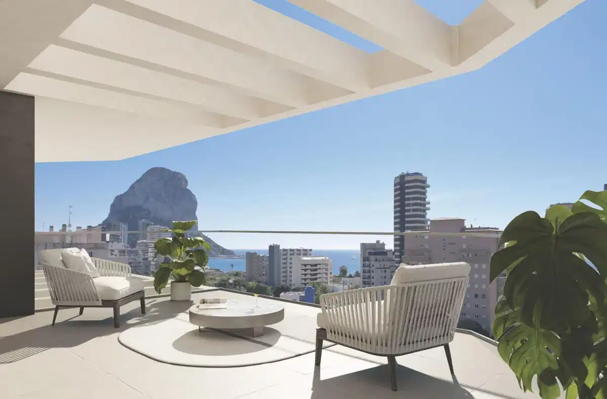 3-Bedroom, 2-Bathroom Apartment with Sea Views and Spacious Terraces in Calpe
