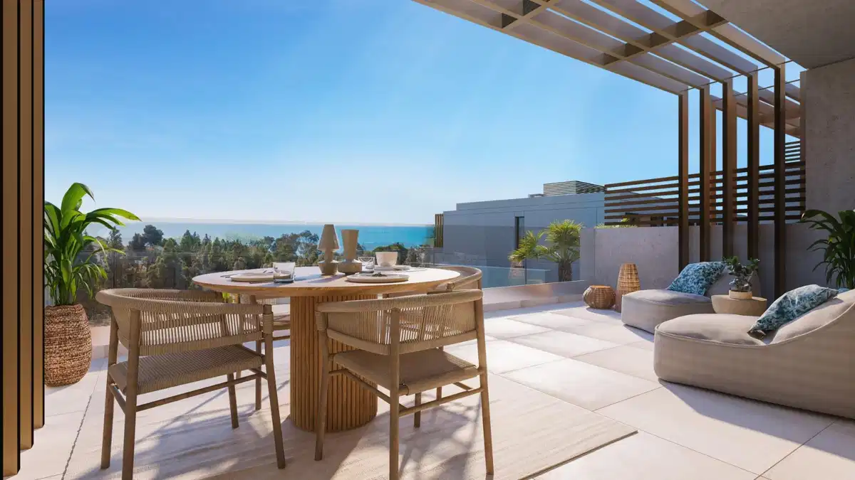 3-Bedroom, 2-Bathroom Townhouse with Sea and Golf Views in El Chaparral