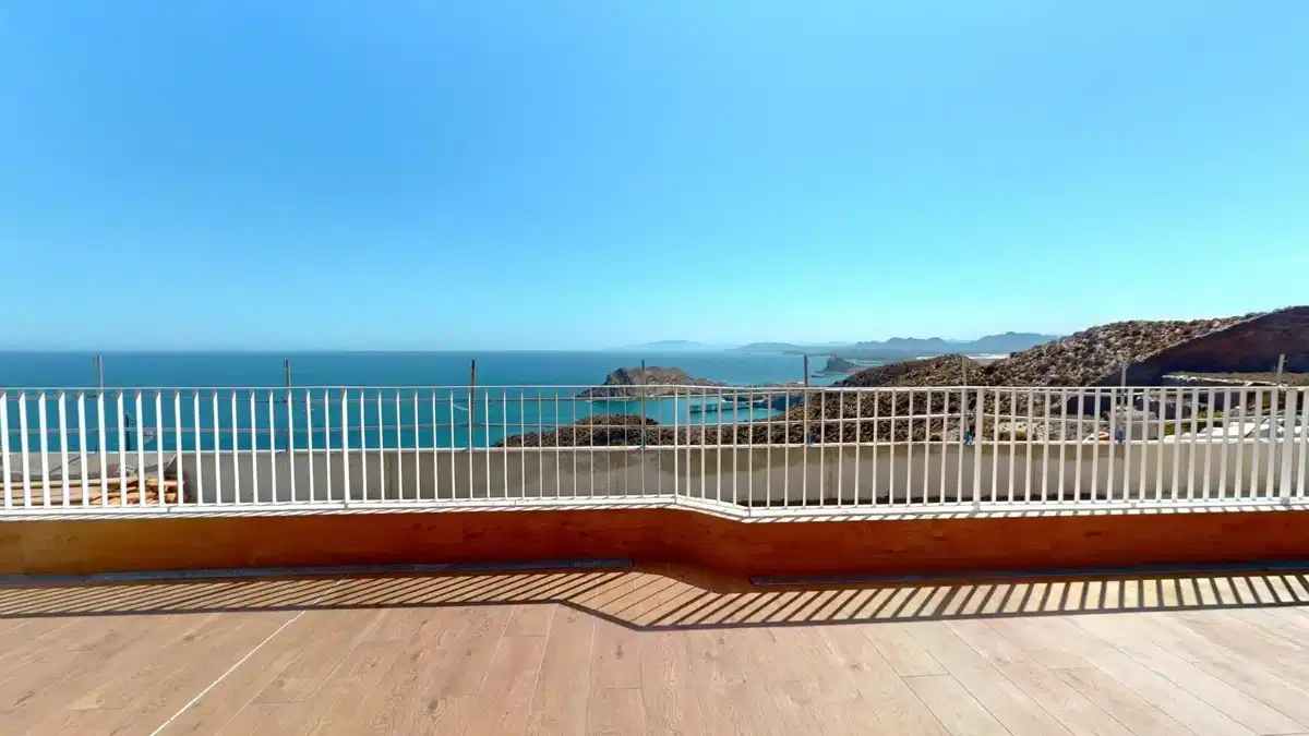 4-Bedroom, 3-Bathroom Penthouse with Panoramic Mediterranean Sea Views in Isla del Fraile, Águilas