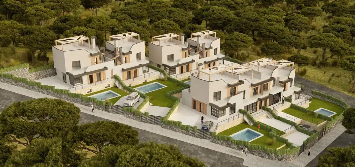 3-Bedroom, 2-Bathroom Modern Semi-Detached Villa with Private Pool and Terraces in Polop