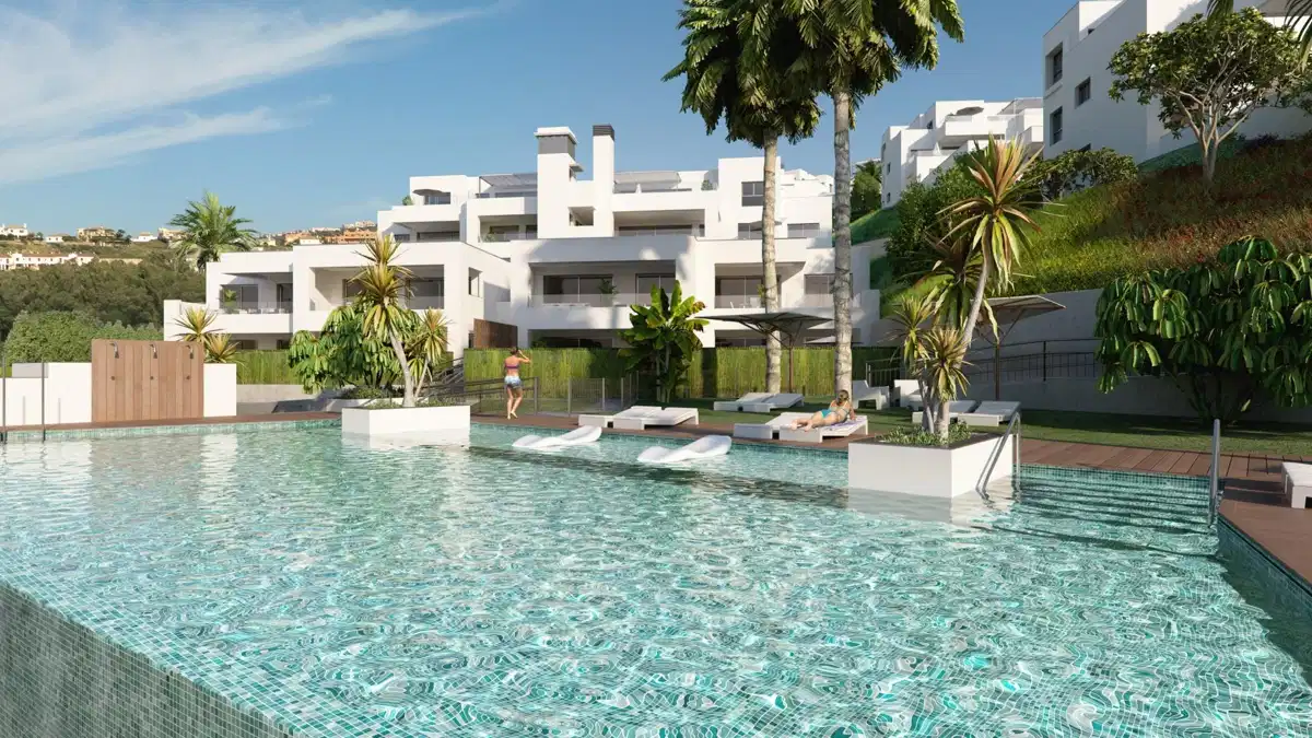 2-Bedroom, 2-Bathroom Ground Floor Apartment with Panoramic Mediterranean Views in Casares