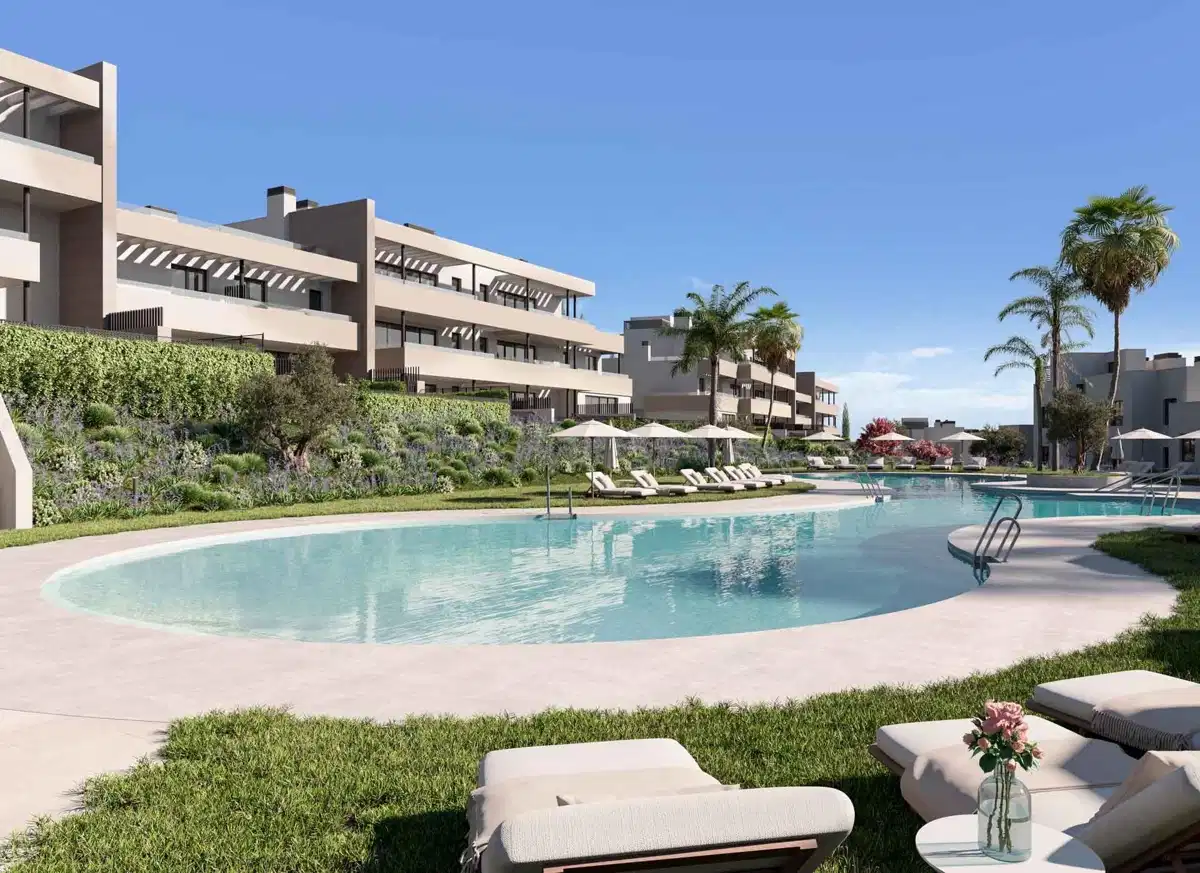 3-Bedroom, 2-Bathroom Ground Floor Apartment in Casares Costa with Spacious Terraces and Communal Amenities