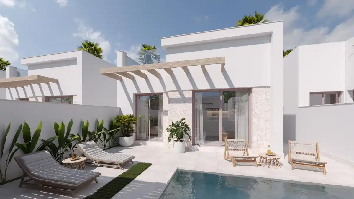 2-Bedroom, 2-Bathroom Modern Semi-Detached Villas with Private Pool and Solarium in Roldan