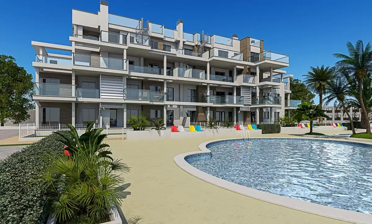 2-Bedroom, 2-Bathroom Ground Floor Apartment with Communal Pool in Denia