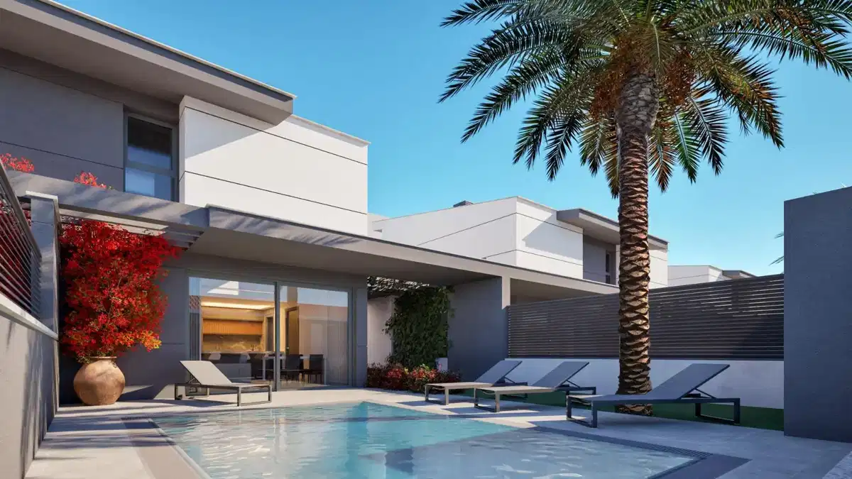 3-Bedroom, 3-Bathroom Semi-Detached Villas with Private Pool and Solarium in Los Nietos