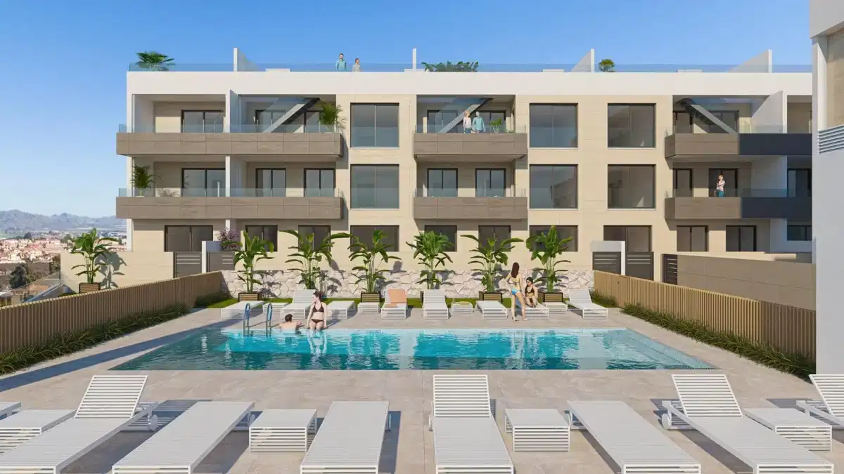 2-Bedroom, 2-Bathroom Apartment in Modern Águilas Complex with Terrace