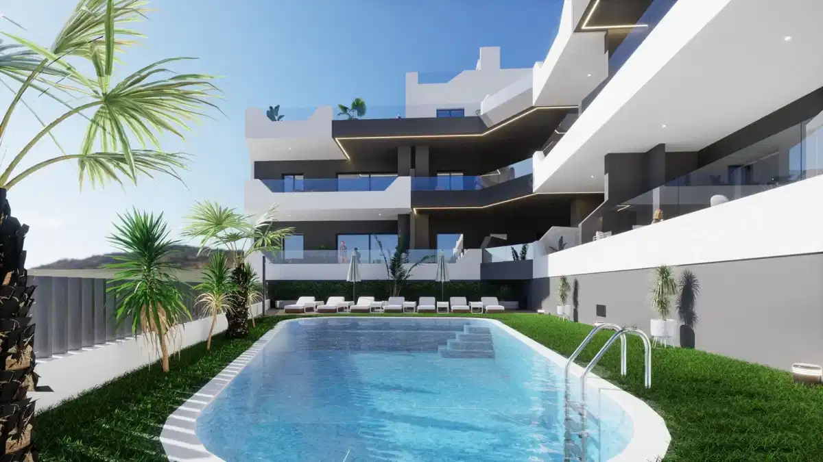 4-Bedroom, 2-Bathroom Apartment in Tranquil Benijofar Complex with Terraces