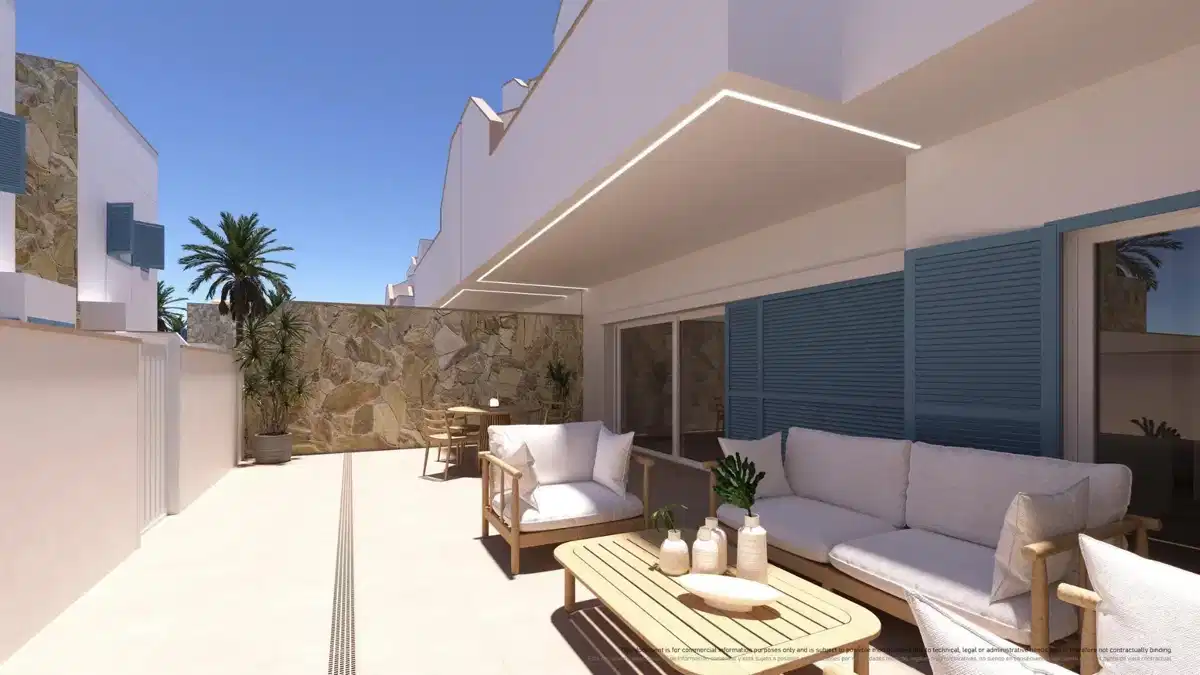 3-Bedroom, 2-Bathroom Ground Floor Bungalow with Private Garden in Torre de la Horadada