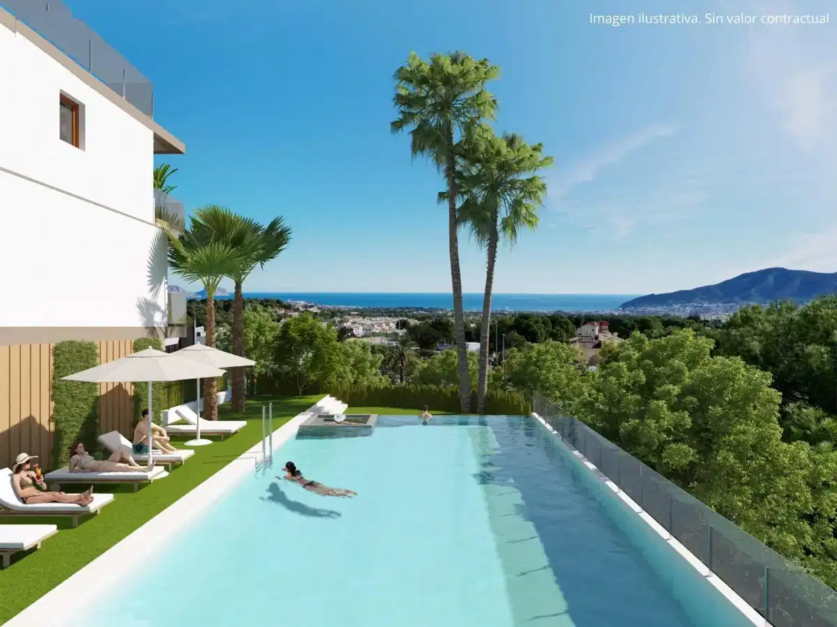 4-Bedroom, 3-Bathroom Contemporary Town House with Terraces and Garden in La Nucia