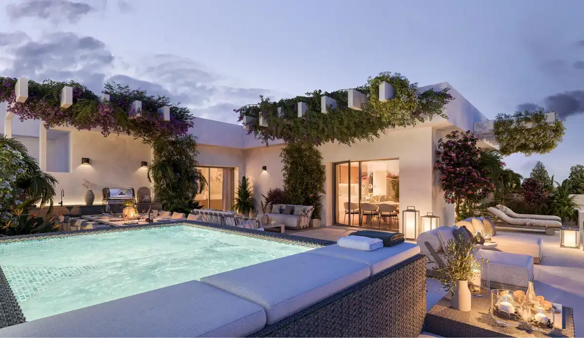 3-Bedroom, 2-Bathroom Penthouse with Panoramic Golf, Sea, and Mountain Views in Casares