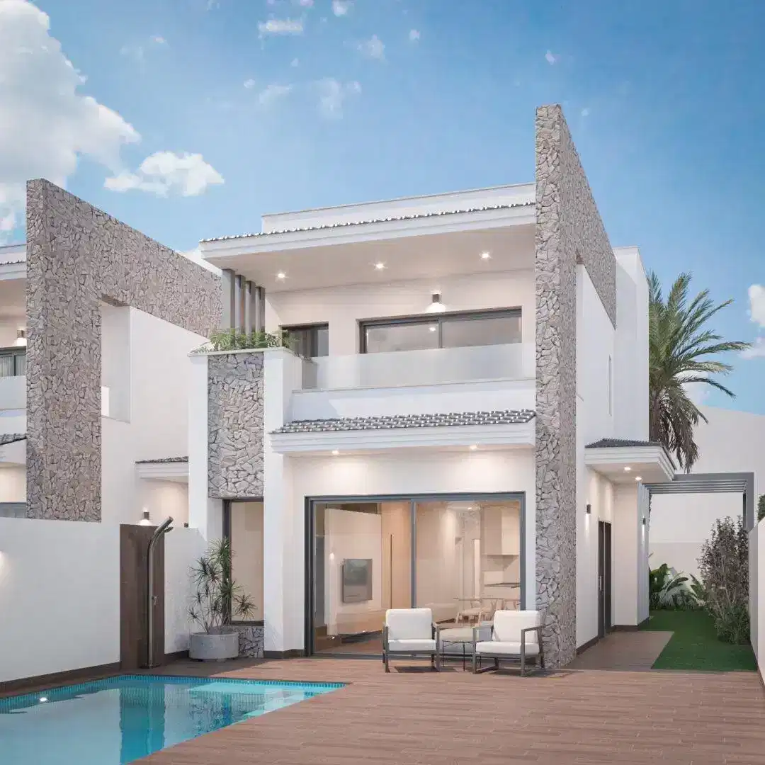 3-Bedroom, 3-Bathroom Luxury Villa in San Pedro del Pinatar with Private Pool and Solarium