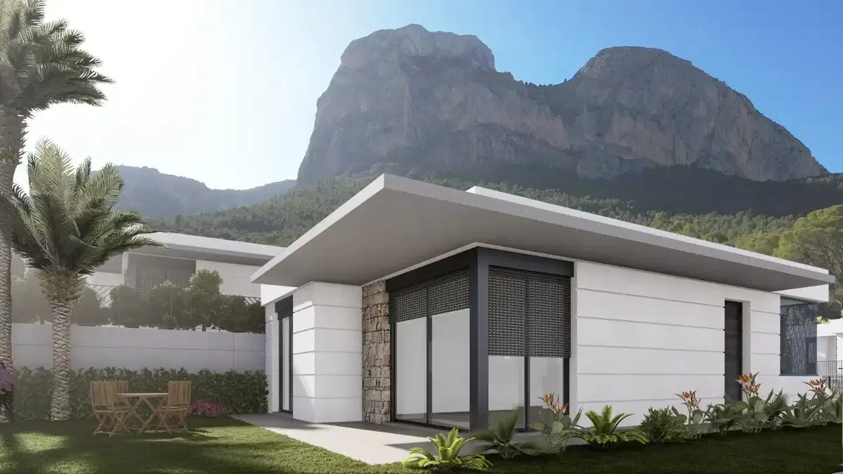 3-Bedroom, 2-Bathroom Modern Villas in Polop with Private Gardens and Gated Security