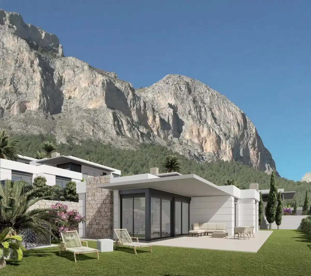 3-Bedroom, 2-Bathroom Modern Villas in Polop, Alicante Surrounded by Nature