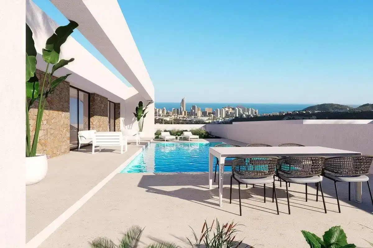 3-Bedroom, 2-Bathroom Villa with Panoramic Sea Views in Finestrat-Benidorm