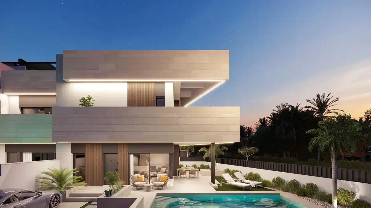 3-Bedroom, 3-Bathroom Boutique Semidetached Homes with Private Pools in Pilar de la Horadada
