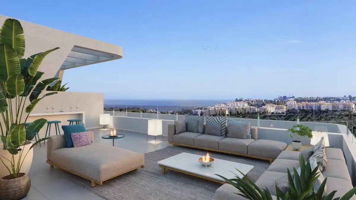 2-Bedroom, 2-Bathroom Penthouse with Panoramic Sea or Golf Views in Mijas