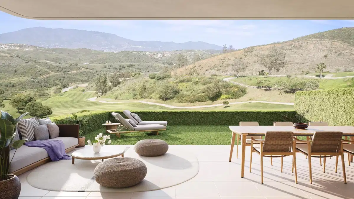 3-Bedroom, 2-Bathroom Ground Floor Apartment with Sea or Golf Views in Mijas