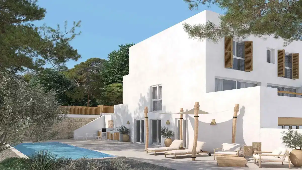 4-Bedroom, 4-Bathroom Modern Semidetached House with Private Pool and Mountain Views in Ráfol de Almunia
