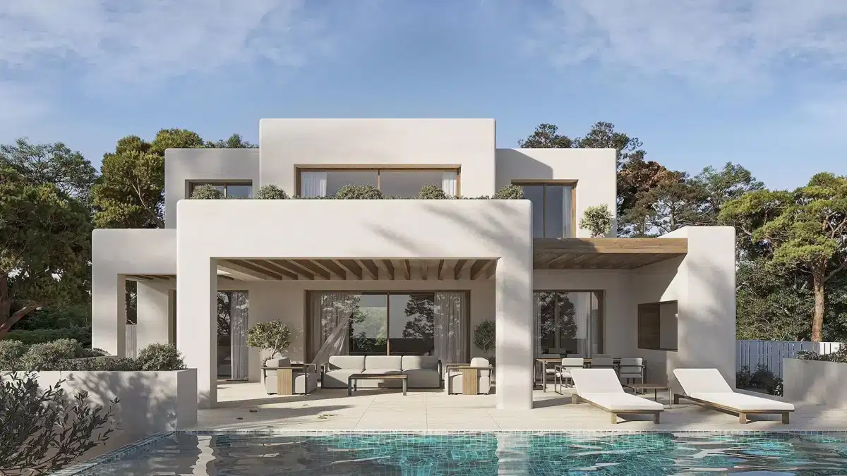4-Bedroom, 3-Bathroom Sea-View Villa with Ibizan Charm in La Fustera, Benissa