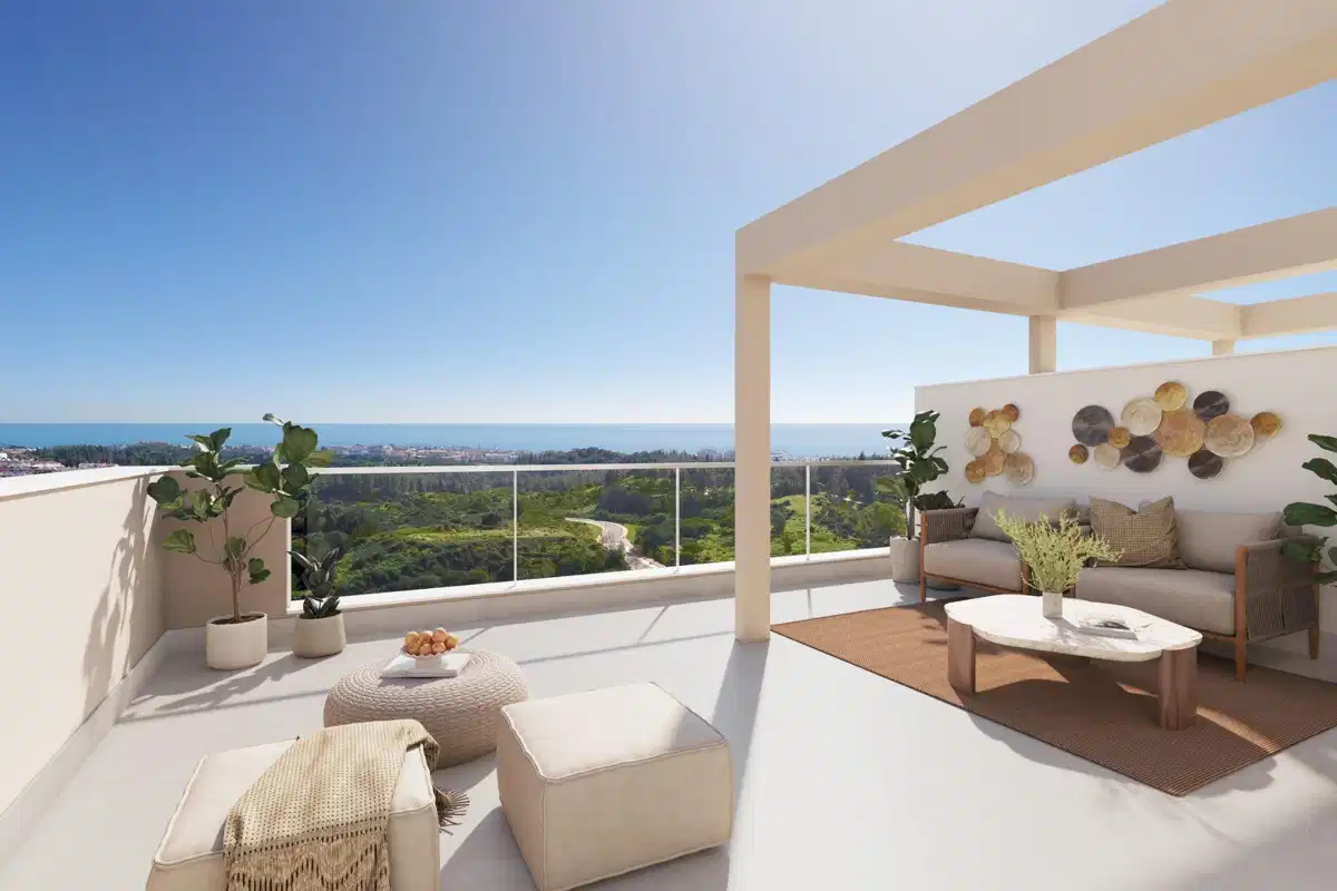 3-Bedroom, 2-Bathroom Sea View Penthouse in Mijas – Modern Living with Terrace and Amenities