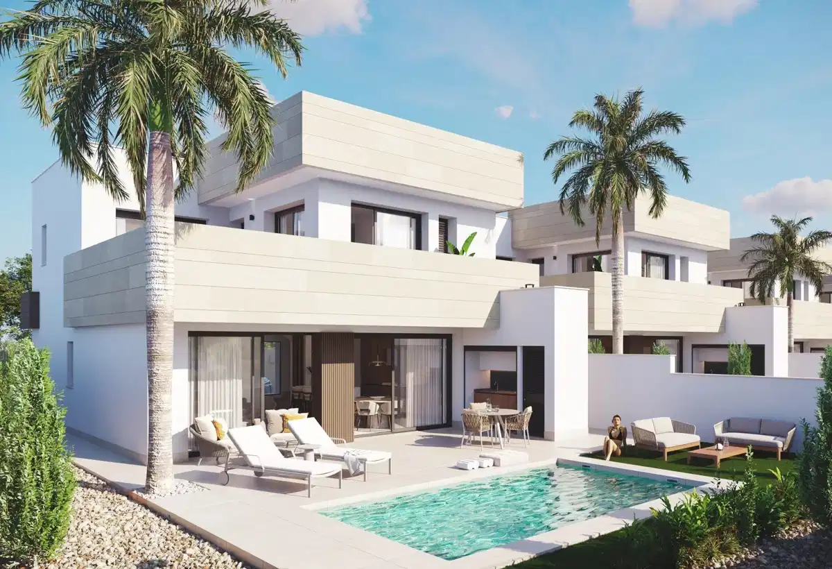 3-Bedroom, 3-Bathroom Modern Villas Near the Beach in Santiago de la Ribera