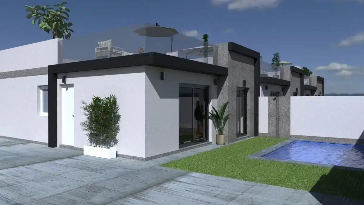 3-Bedroom, 2-Bathroom Luxury Single Level Villas with Private Pools in Balsicas, Murcia