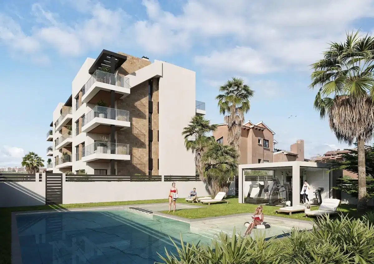 2-Bedroom, 2-Bathroom Scandinavian Style Ground Floor Apartment in Aguas Nuevas, Torrevieja