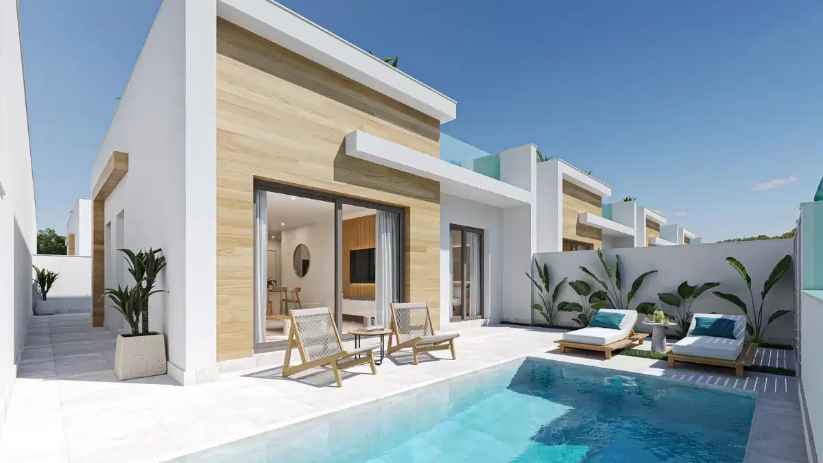 3-Bedroom, 2-Bathroom Modern Villas with Private Pool and Solarium in El Jimenado, Murcia