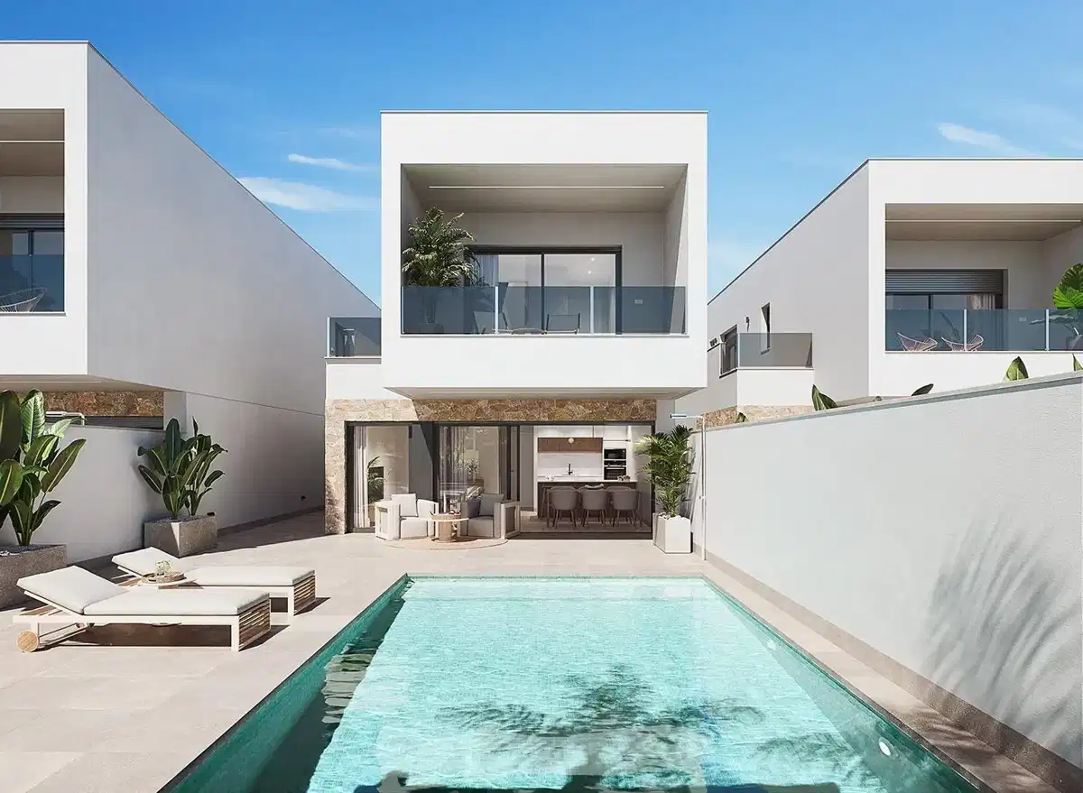 3-Bedroom, 3-Bathroom Modern Semi-Detached Villas with Private Pool in San Pedro del Pinatar