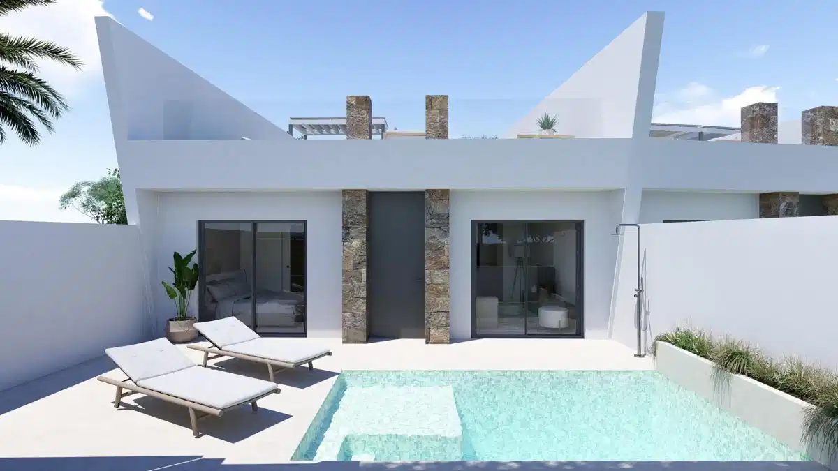 2-Bedroom, 2-Bathroom Modern Townhouse with Private Pool and Solarium in El Alba Resort, Torre Pacheco