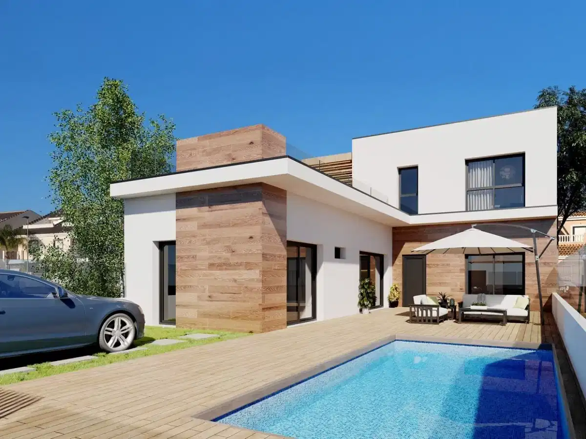 3-Bedroom, 3-Bathroom Contemporary Townhouse with Private Pool and Solarium in San Javier