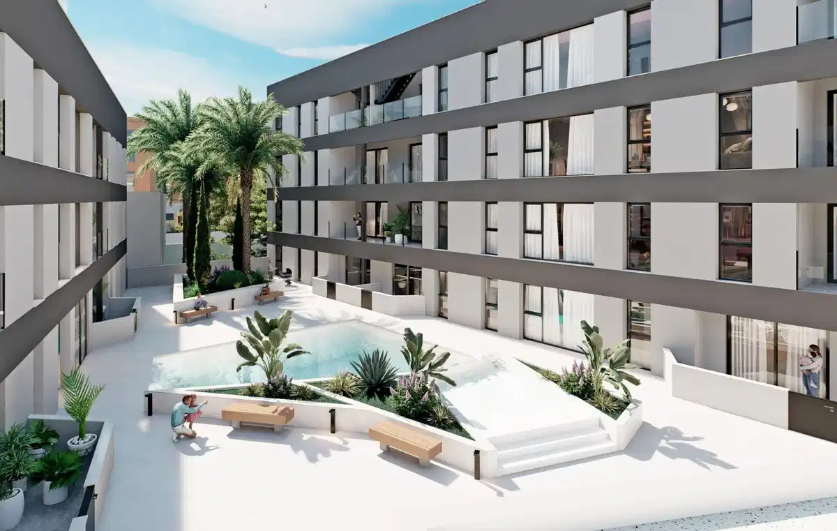 2-Bedroom, 2-Bathroom Modern Apartments with Terraces and Solariums in Lo Pagan Near the Beach