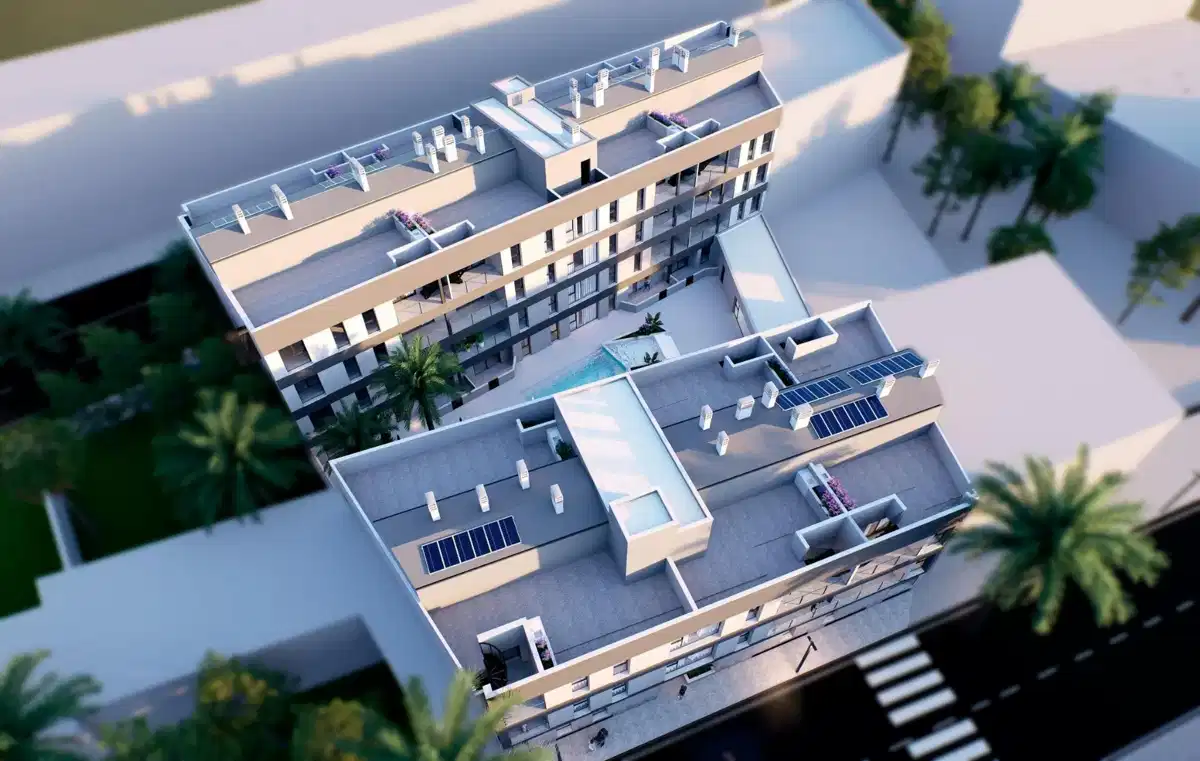 1-Bedroom, 1-Bathroom Penthouse Apartment with Terrace and Solarium in Lo Pagan Near the Beach