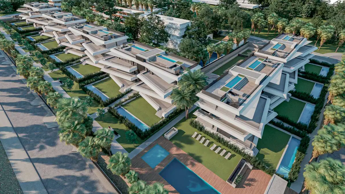 3-Bedroom, 2-Bathroom Boutique Ground Floor Apartment with Private Garden and Pool, New Golden Mile