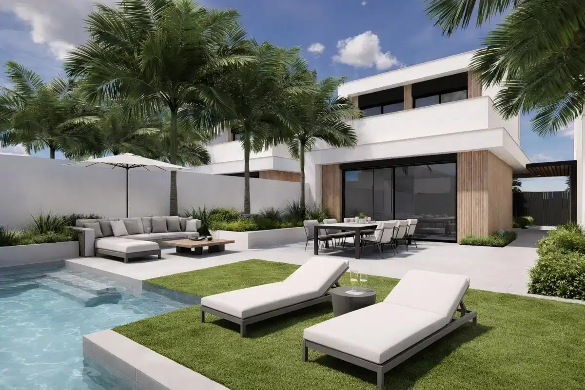 3-Bedroom, 3-Bathroom Modern Villas with Private Pool Near La Serena Golf, Los Alcazares