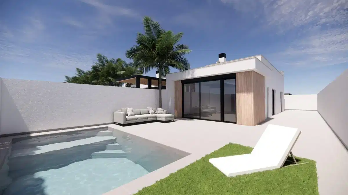 2-Bedroom, 2-Bathroom Modern Villas with Private Pool Near La Serena Golf, Los Alcazares
