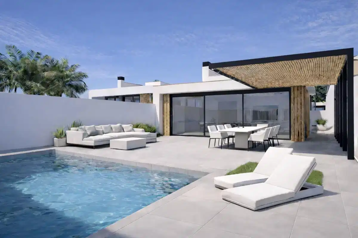 3-Bedroom, 2-Bathroom Villa with Private Pool and Rooftop Solarium Near La Serena Golf, Los Alcazares