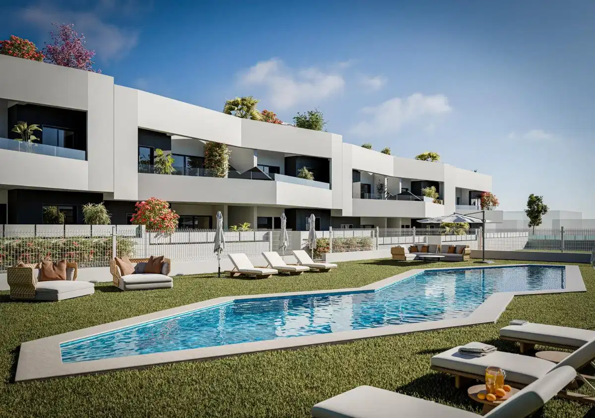 2-Bedroom, 2-Bathroom Modern Ground Floor Bungalow with Communal Pools in San Miguel de Salinas