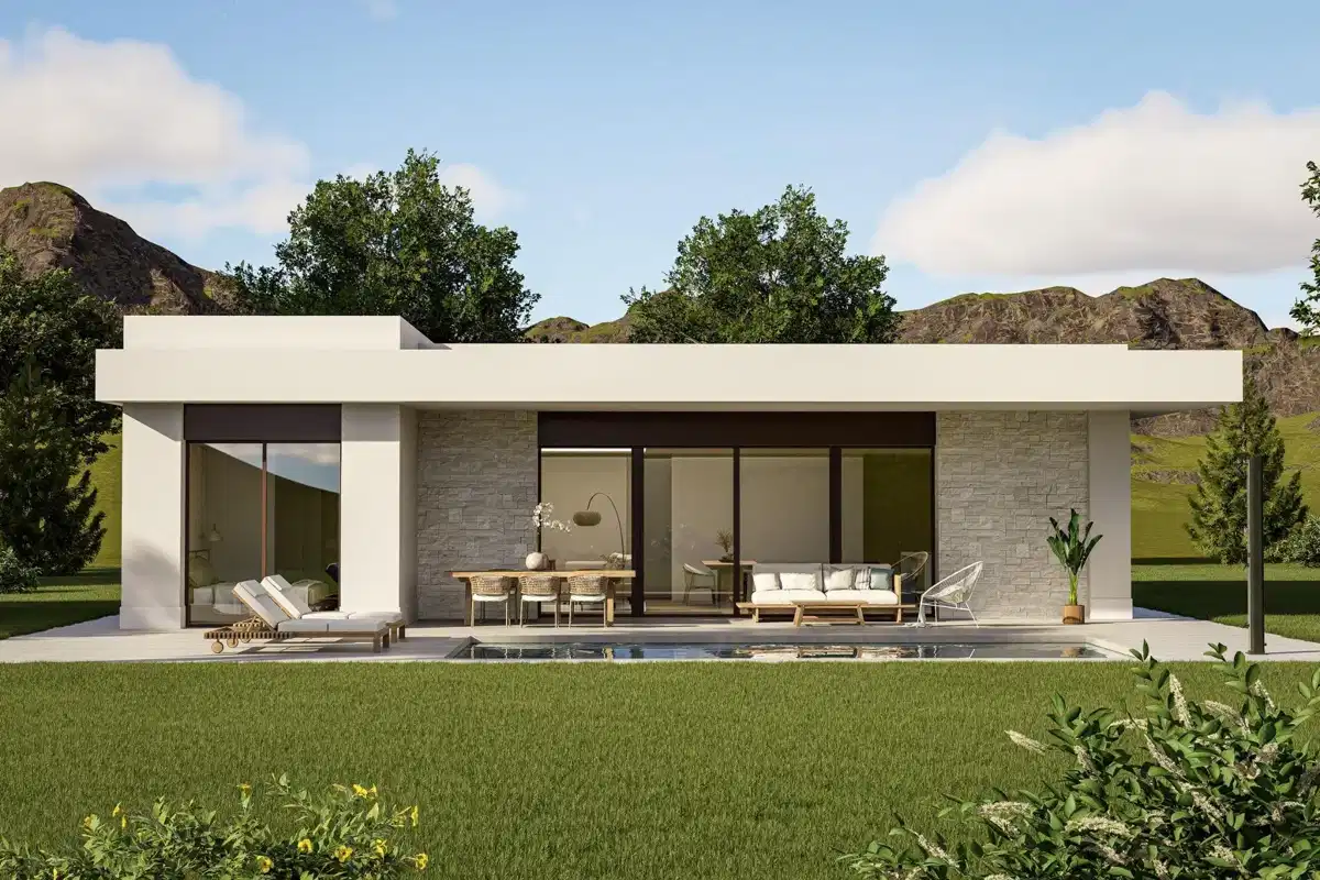 3-Bedroom, 2-Bathroom Custom Villas with Pool and Solar Panels in Pinoso, Alicante