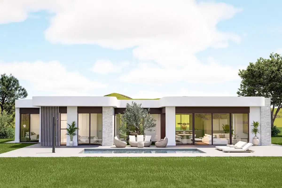 3-Bedroom, 2-Bathroom Custom Villas with Private Pool and Solar Panels in Pinoso, Alicante
