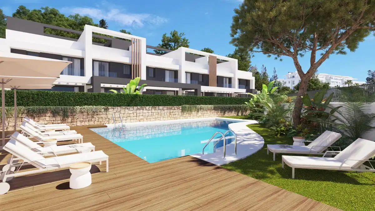 3-Bedroom, 2-Bathroom Contemporary Townhouse with Rooftop Solarium in El Chaparral Mijas