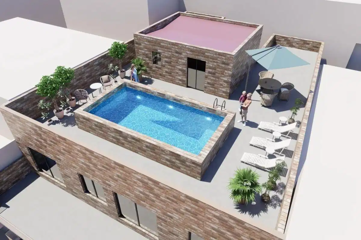 2-Bedroom, 2-Bathroom Modern Apartments with Rooftop Pool 250 Metres from Acequion Beach