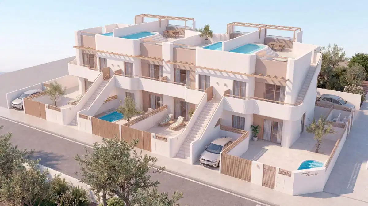 2-Bedroom, 2-Bathroom Modern Bungalow with Private Pool in Pilar de la Horadada