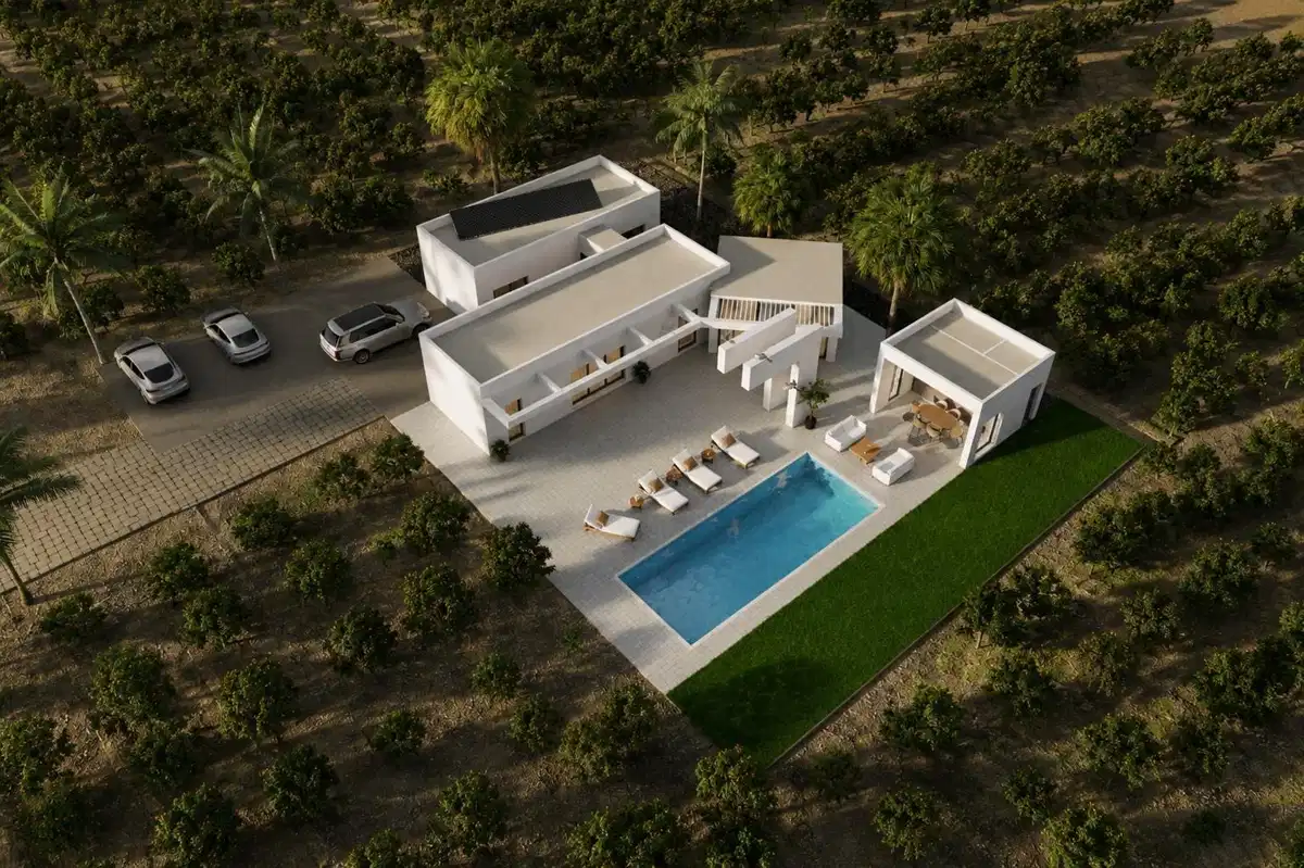 4-Bedroom, 4-Bathroom Modern Villa on Expansive Rustic Plot in Benejuzar, Costa Blanca South