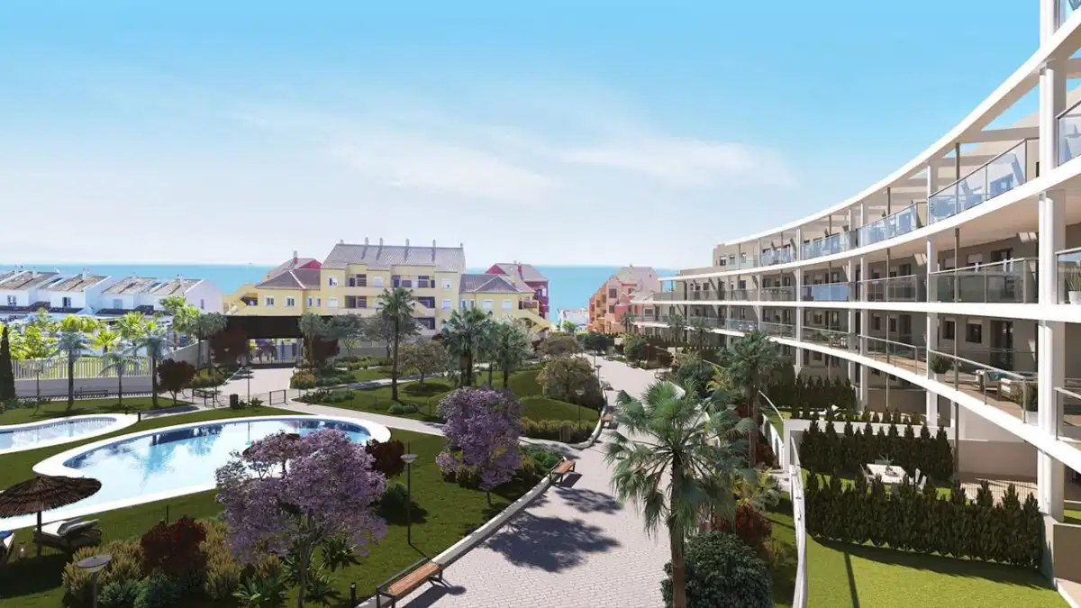 3-Bedroom, 2-Bathroom Apartment with Sea Views and Communal Gardens in Manilva
